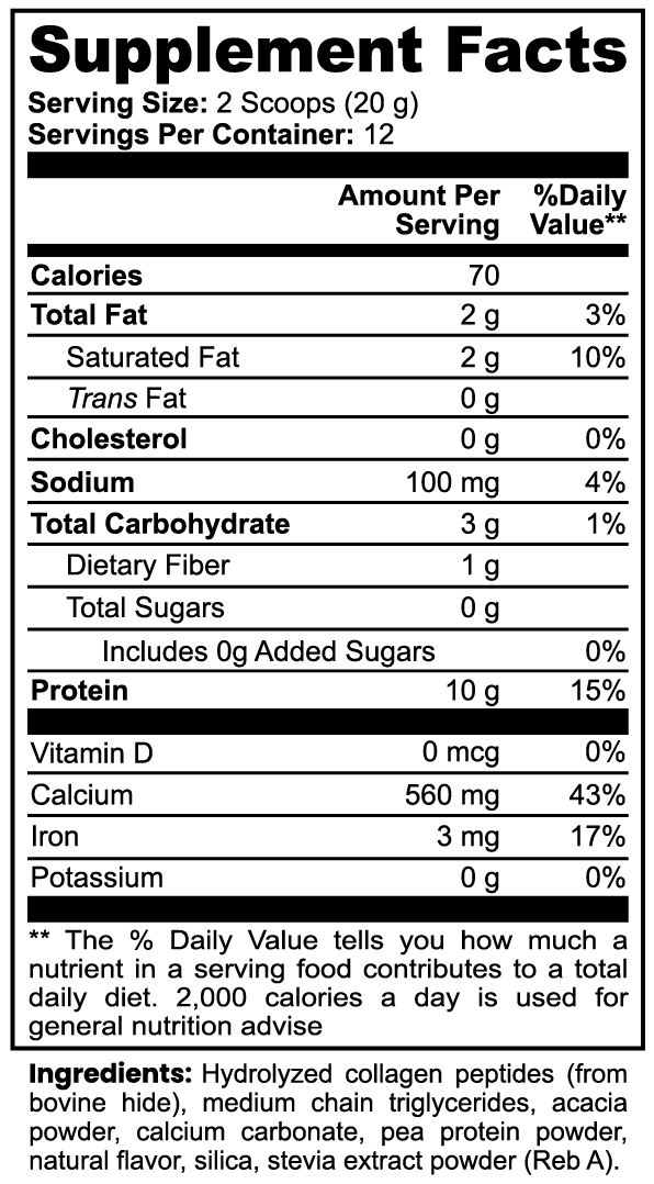 Grass-Fed Collagen Peptides (French Vanilla)