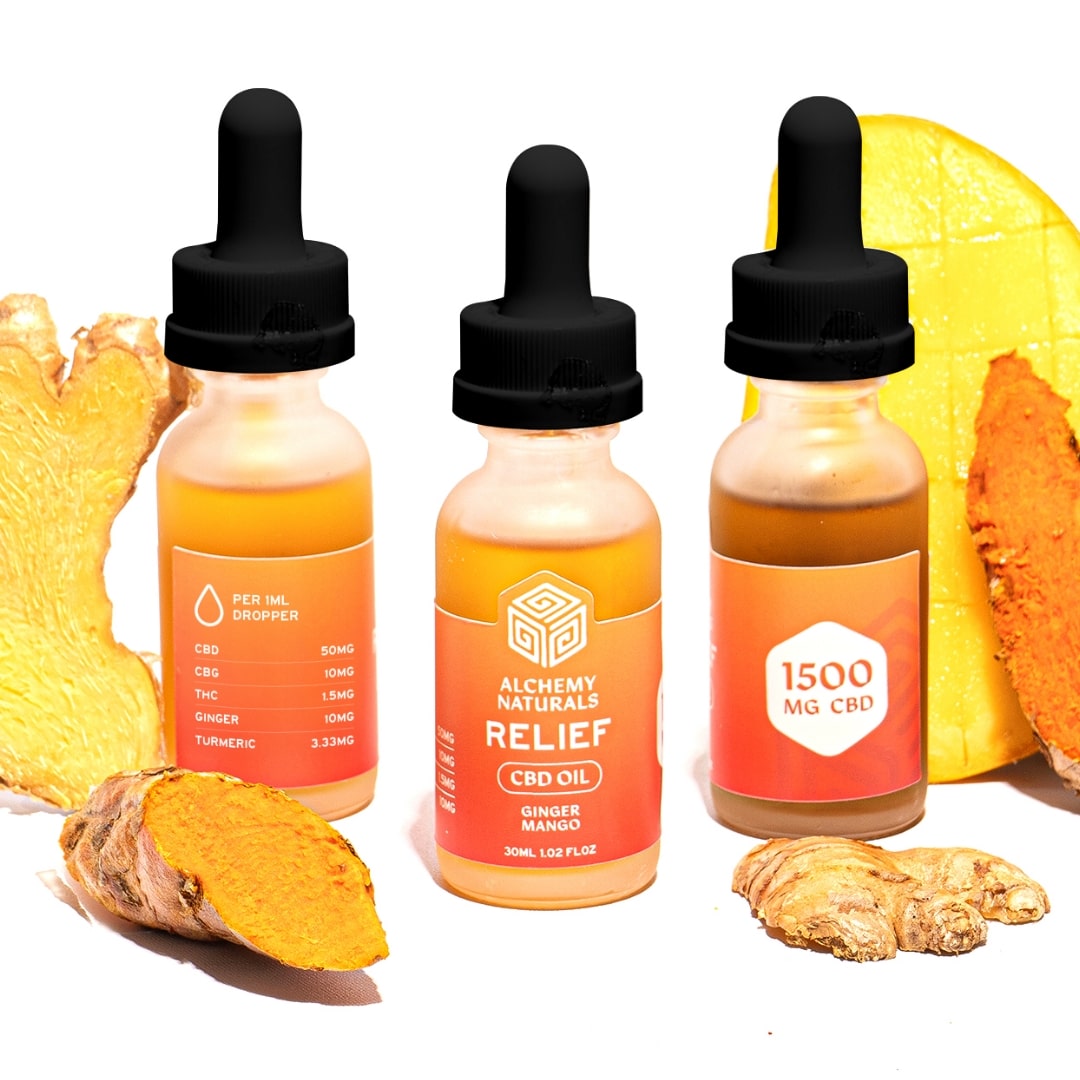 6 Pack: Alchemy Naturals CBD Relief Oil (1500mg)