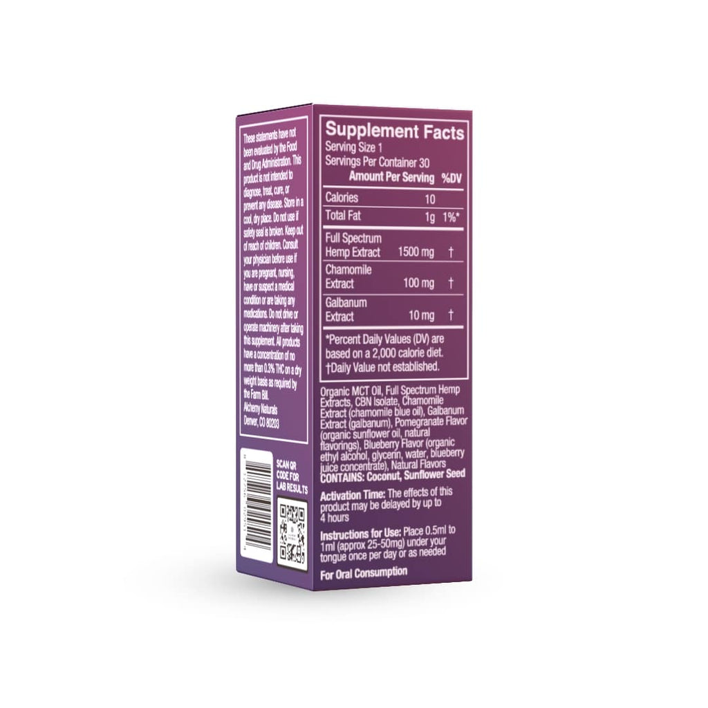 6-Pack: Alchemy Naturals Sleep CBD Oil (1500mg)